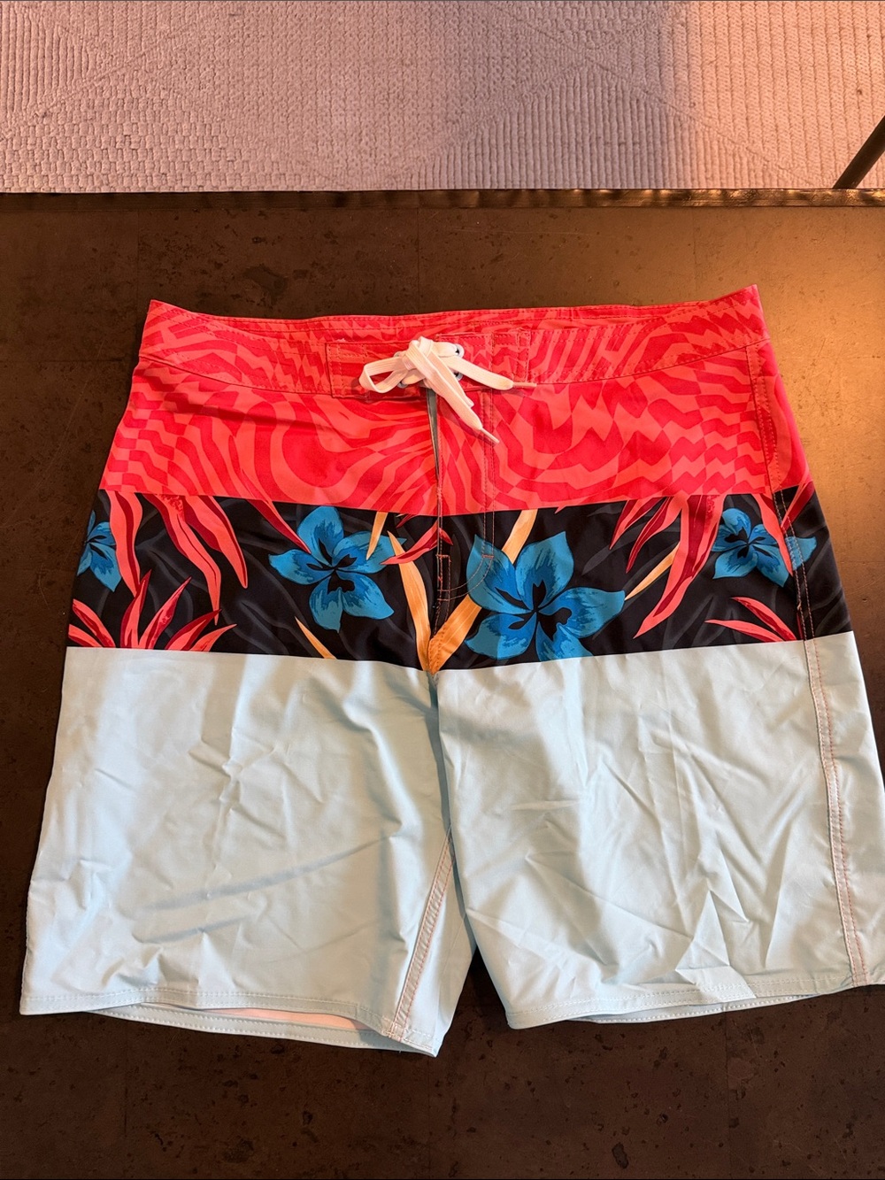 Burnside Men’s Trunk - Coral, Black, Blue, Light Blue
